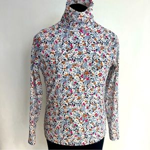 BNN RPBLC Floral Mesh Turtleneck Sweater NWT